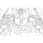 Dibujo para colorear Dibujo De Pirtata Con Cuernos En El Bigote Para Pintar Y Colorear