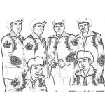 Dibujo para colorear Eltronodemexico Dibujo Del Grupo Duranguense Trono De Mexico Para Pintar Y Colorear Cantantes De Te Ves Fatal Mas Yo Sigo En Pie Tevesfatal