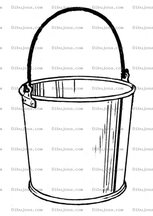 Dibujo para colorear Colorear Cubeta