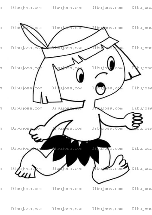 Dibujo para colorear Indito Rubio Para Pintar Y Colorear Indito Hijo Del Sol