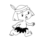 Dibujo para colorear Indito Rubio Para Pintar Y Colorear Indito Hijo Del Sol