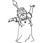 Dibujo para colorear Abuela Indigena Dibujo De Viejita Indita Para Pintar Y Colorear