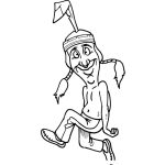 Dibujo para colorear Indio Loco Para Pintar Y Colorear Indioloco