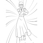 Dibujo para colorear Dibujo De Mujer Formal Con Vestido Largo Para Pintar Y Colorear