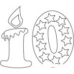 Dibujo para colorear 10estrellas Dibujo De 10 Estrellas Para Pintar Y Colorear Diezestrellas