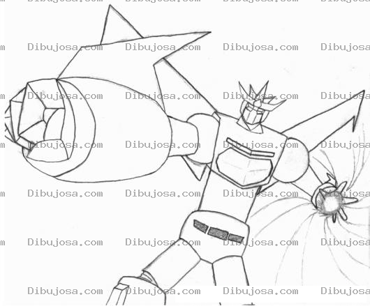 Dibujo para colorear Dibujo De Mazingerz Para Pintar Y Colorear Zmazinger Masinller Zeta