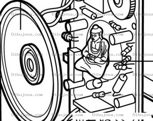 Dibujo para colorear Bocinas Japonesas Dibujo De Una Bocina Nipona De Alta Fidelidad Para Pintar Y Colorear