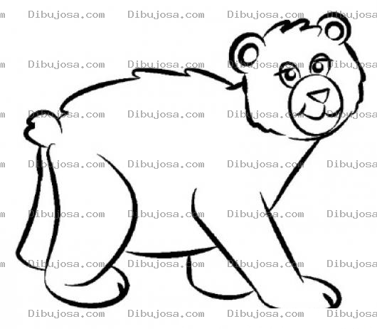Dibujo para colorear Dibujo De Osita En Celo Para Pintar Y Colorear