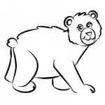 Dibujo para colorear Dibujo De Osita En Celo Para Pintar Y Colorear