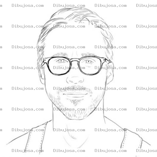Dibujo para colorear Gringo Con Lentes Para Pintar Y Colorear Gringo Con Anteojos Para Leer