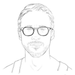 Dibujo para colorear Gringo Con Lentes Para Pintar Y Colorear Gringo Con Anteojos Para Leer