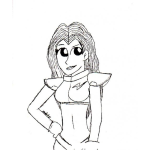 Dibujo para colorear Capitana De Nave Espacial Para Pintar Y Colorear