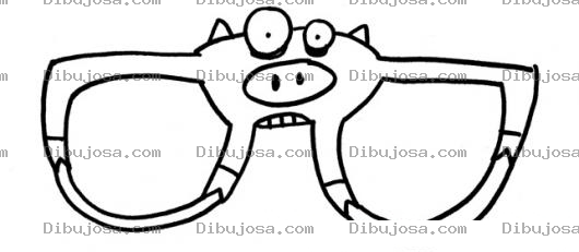 Dibujo para colorear Lentes De Cochito Para Pintar Y Colorear Una Mascara De Anteojos De Cerdito Recortable