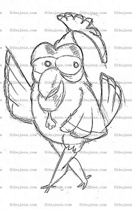 Dibujo para colorear Angrygallina Dibujo De Angrypollo Para Pintar Y Colorea Angrychicken Angryhen