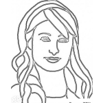 Dibujo para colorear Parishilton Dibujo De Paris Hilton Para Pintar Y Colorear
