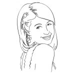 Dibujo para colorear Colorear A Paris Hilton Dibujo De Parish Hillton