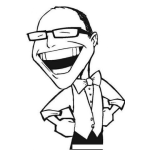 Dibujo para colorear Dibujo De Una Sonrirsota Para Pintar Y Colorear Hombre Riendose