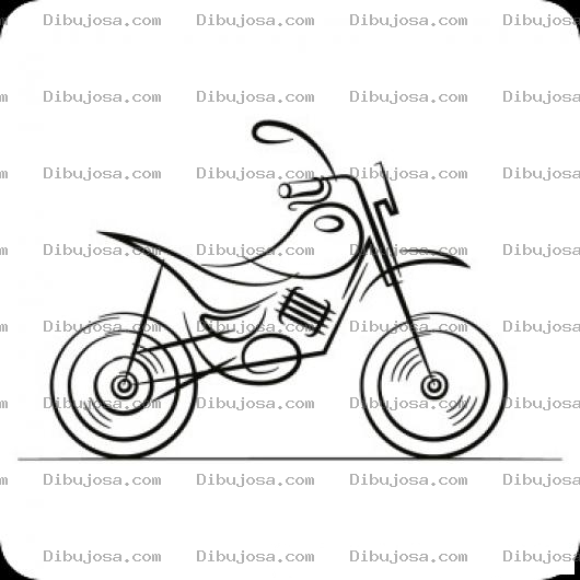 Dibujo para colorear Dibujo De Una Moto Para Colorear