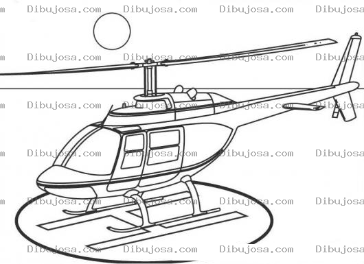 Dibujo para colorear Heliopuerto Dibujo De Helio Puerto Con Helicoptero Parqueado Y Aterrizado Para Pintar Y Colorear