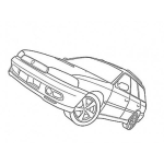 Dibujo para colorear Dibujo De Una Camionetilla Para Pintar Y Colorear