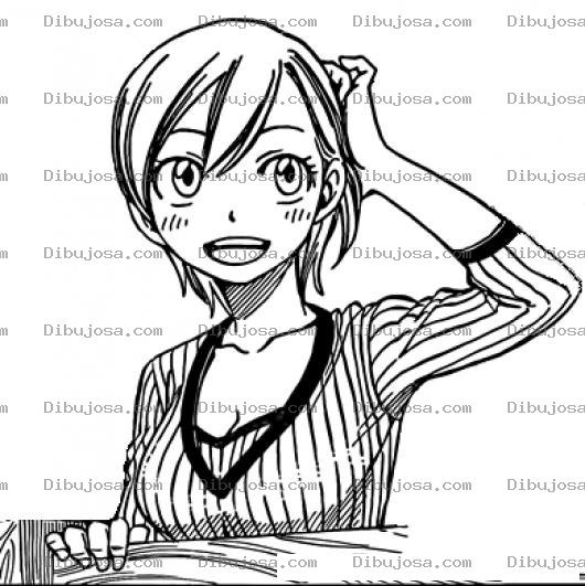 Dibujo para colorear Dibujo De Rubia Pelo Corto Y Ojos Verdes Para Colorear
