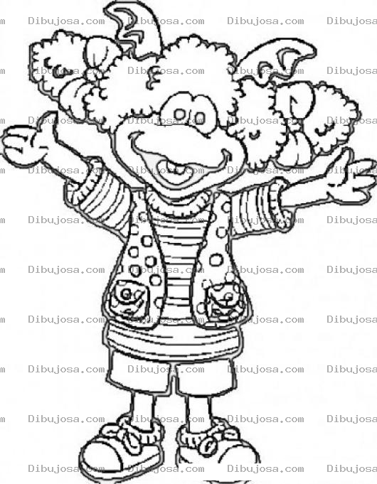 Dibujo para colorear Dibujo De Nena Colocha Para Pintar Y Colorear