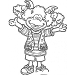 Dibujo para colorear Dibujo De Nena Colocha Para Pintar Y Colorear