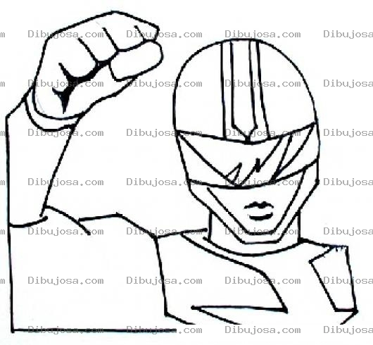 Dibujo para colorear Dibujo De Power Ranger Para Pintar Y Colorear