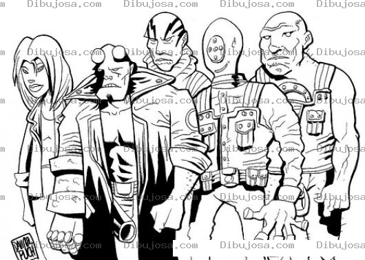Dibujo para colorear Super Heroes Del Cine Para Pintar Y Colorear Avengers