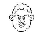 Dibujo para colorear Colochomorocho Dibujo De Colocho Morocho Para Pintar Y Clorear Pelo Crespo De Un Morochocolocho