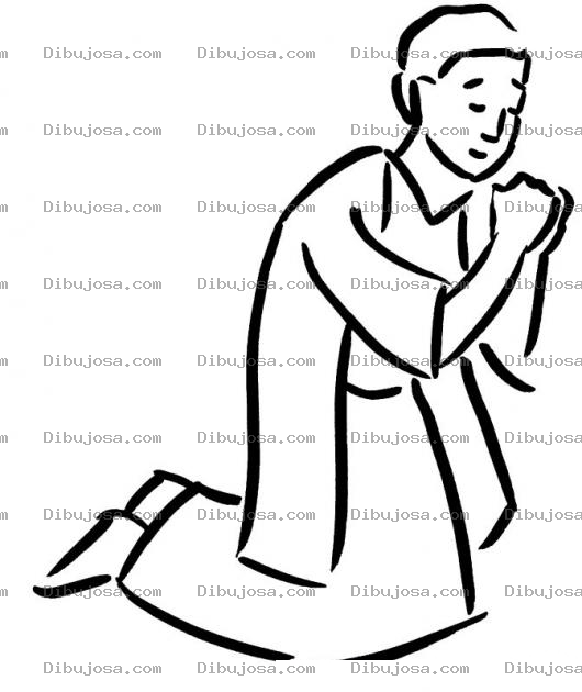 Dibujo para colorear Jeremias 33 3 Dibujo De Hombre Clamando A Dios Para Pintar Y Colorear Orado Ferbientemente Jeremias333