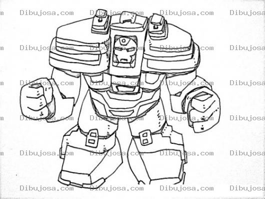 Dibujo para colorear Dibujo De Tractor Transformer Para Pintar Y Colorear
