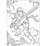 Dibujo para colorear Espadalaser Dibujo De Hombre Con Espada Laser Para Pintar Y Colorear Espada Lazer De La Guerra De Las Estrellas