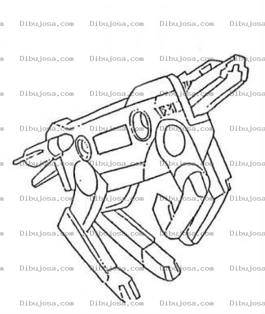 Dibujo para colorear Dibujo De Perro Robot Para Pintar Y Colorear Robotperro Perrorobot