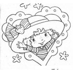 Dibujo para colorear Rositafresita Dibujo De Rosita Fresita En Un Corazon Para Pintar Y Colorear Fresitarosita