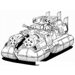 Dibujo para colorear Super Tanque De Guerra Para Pintar Y Colorear Supertanque