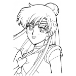 Dibujo para colorear Dibujo De Saylor Moon Para Pintar Y Colorear