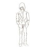 Dibujo para colorear Dibujo De Chavo Emo Para Pintar Y Colorear