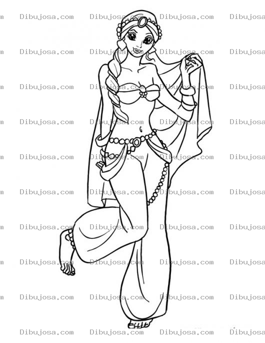 Dibujo para colorear Princesairani Dibujo De Una Princesa Irani Para Pintar Y Colorear princesita de iran