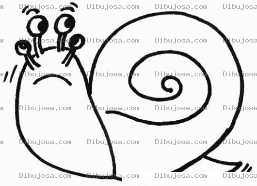 Dibujo para colorear Colorear caracol con cuatro ojos