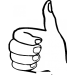 Dibujo para colorear Megusta Mano De I Like It Para Pintar Y Colorear Me Gusta Mucho