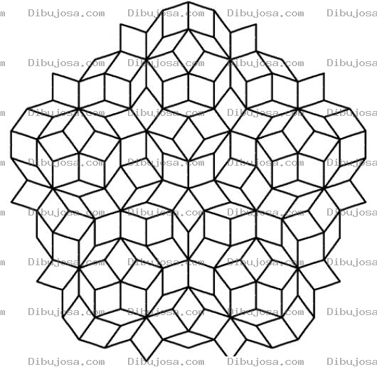 Dibujo para colorear Figura De Kaleidoscopio Para Pintar Y Colorear Caleidoscopio