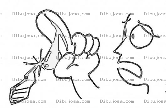 Dibujo para colorear Dedo Cortado Dibujo De Herida En El Dedo Con Un Chaye Para Pintar Y Colorear