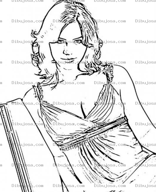 Dibujo para colorear KatharineMcPhee Dibujo De Katharine McPhee Para Pintar Y Colorear Katerin Macfee Katerin Macphee Macfi
