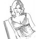 Dibujo para colorear KatharineMcPhee Dibujo De Katharine McPhee Para Pintar Y Colorear Katerin Macfee Katerin Macphee Macfi
