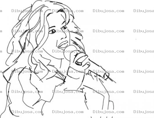 Dibujo para colorear KellyClarkson Dibujo De Kelly Clarkson Para Pintar Y Colorear A Kely Clarson