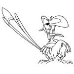 Dibujo para colorear Colorear Loro de ReyLeon