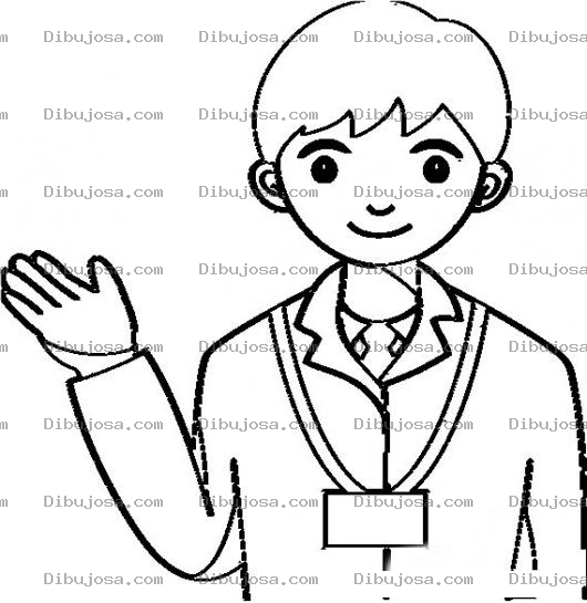 Dibujo para colorear Medico Residente Dibujo De Doctor R1 Para Pintar Y Colorear Medico Practicante En Hospital Con Gafete