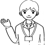 Dibujo para colorear Medico Residente Dibujo De Doctor R1 Para Pintar Y Colorear Medico Practicante En Hospital Con Gafete