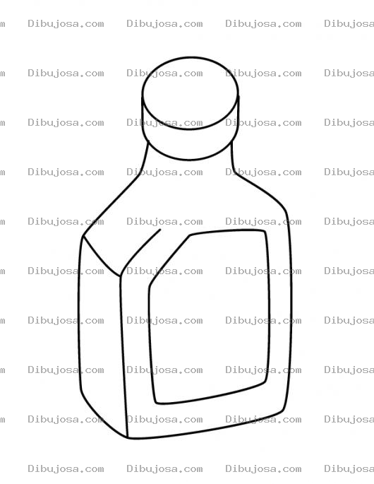 Dibujo para colorear Frasco Medicinal Dibujo De Un Jarabe Para Pintar Y Colorear